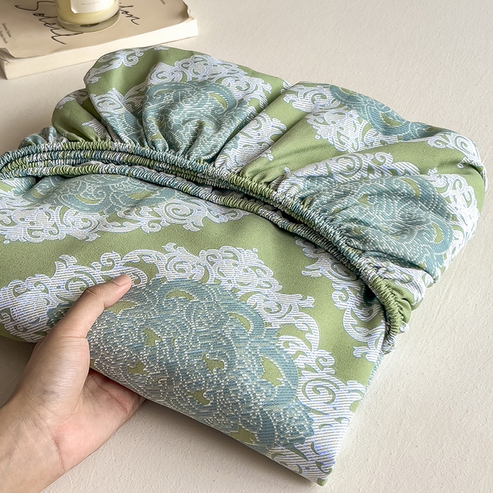 91家纺网 家纺一手货源 找家纺 芃成家纺 2026新款老粗布单床笠 夏洛特