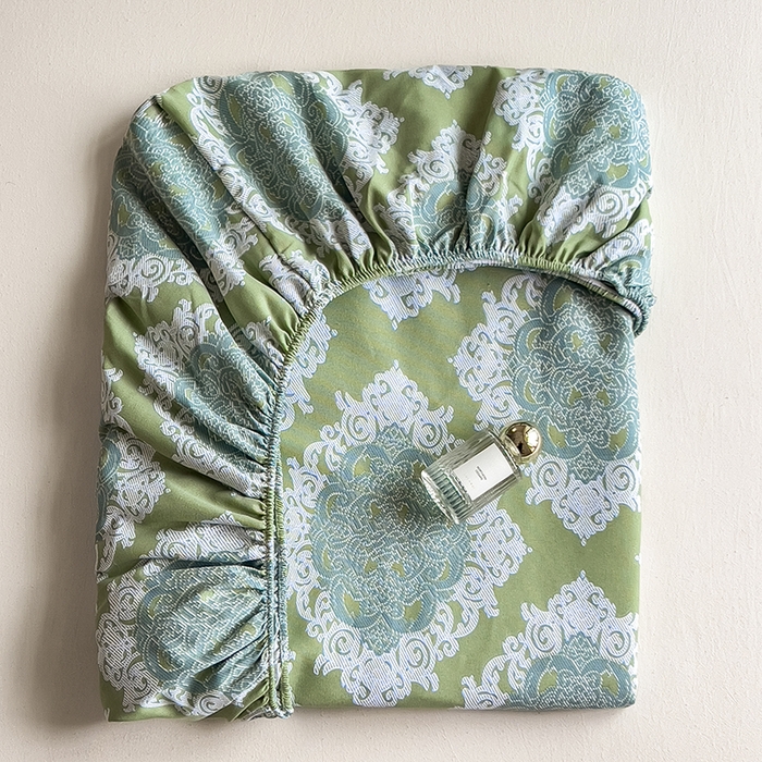 91家纺网 家纺一手货源 找家纺 芃成家纺 2026新款老粗布单床笠 夏洛特