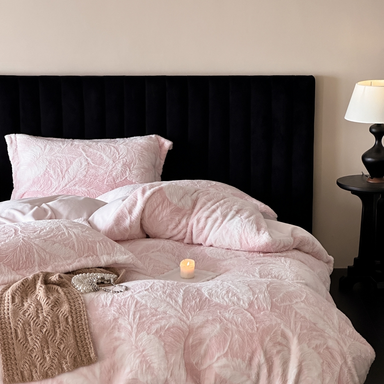 91家纺网 家纺一手货源 找家纺 （总）MIU缪家居 2025新款A版兔毛B版牛奶绒四件套-挪威森林