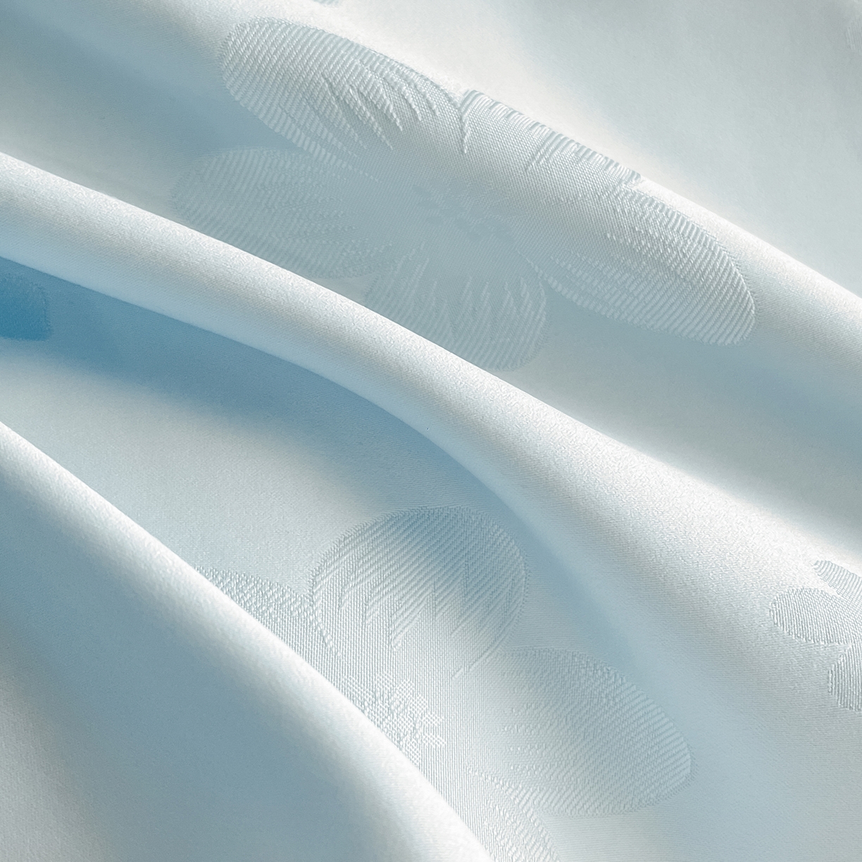 91家纺网 家纺一手货源 找家纺 你好美丽 2026新款柔软水洗棉立体浮雕提花四件套-繁花系列 繁花蓝