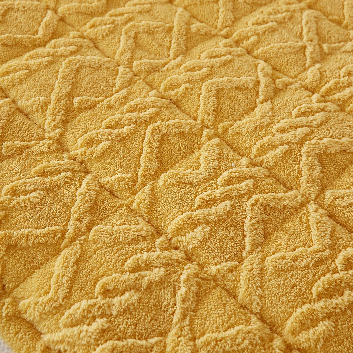 91家纺网 家纺一手货源 找家纺 月茶家纺 2026新款塔芙绒无胶棉磨毛床护垫--学生款 柠檬黄