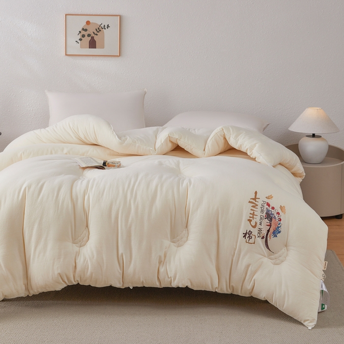 91家纺网 家纺一手货源 找家纺 （总）耀悦家纺 2026新款国潮水洗纯棉大豆纤维原棉春秋被冬被夏被新中式