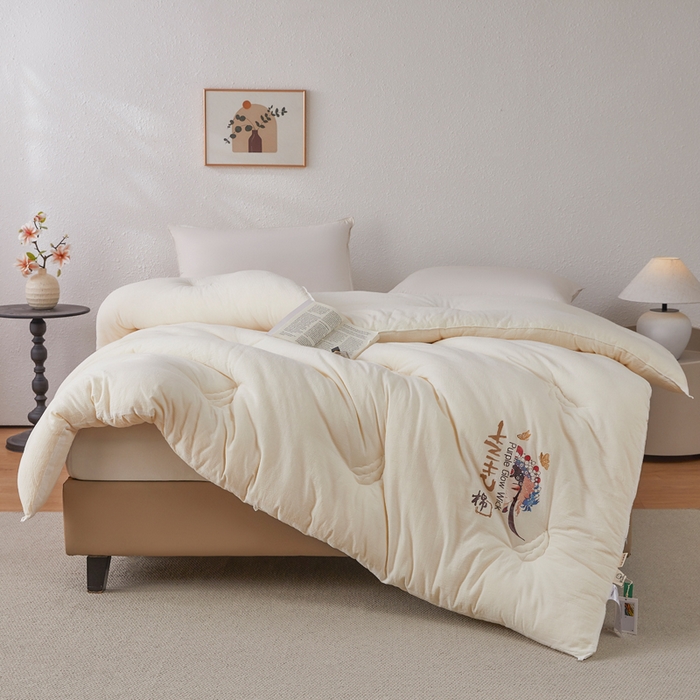 91家纺网 家纺一手货源 找家纺 （总）耀悦家纺 2026新款国潮水洗纯棉大豆纤维原棉春秋被冬被夏被新中式