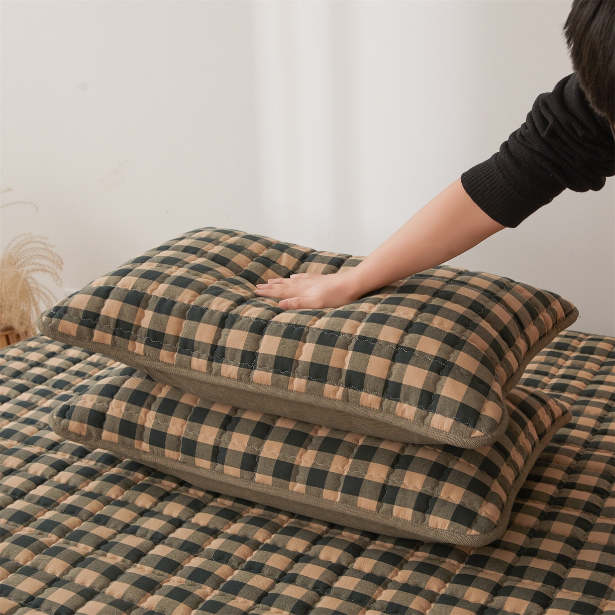 91家纺网 家纺一手货源 找家纺 （总）3C 2026新款全棉水洗棉棉花夹棉床笠