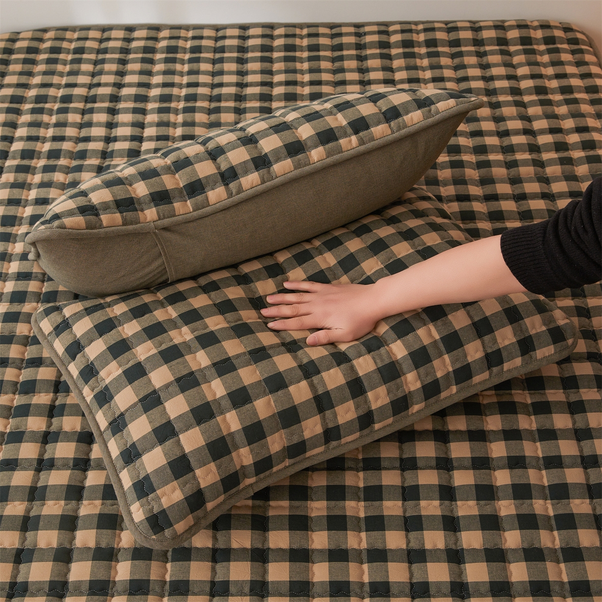 91家纺网 家纺一手货源 找家纺 （总）3C 2026新款全棉水洗棉棉花夹棉床笠