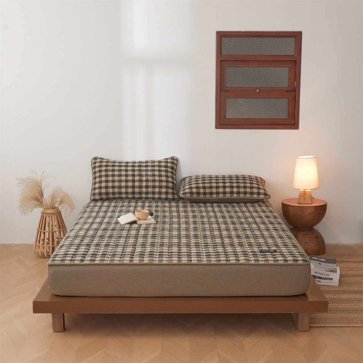 91家纺网 家纺一手货源 找家纺 （总）3C 2026新款全棉水洗棉棉花夹棉床笠