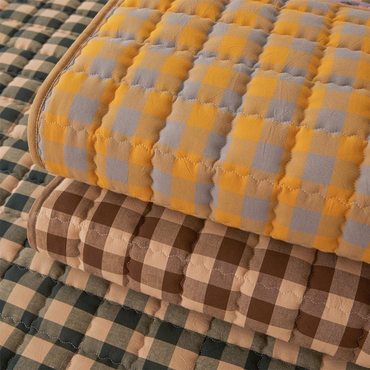 91家纺网 家纺一手货源 找家纺 （总）3C 2026新款全棉水洗棉棉花夹棉床笠