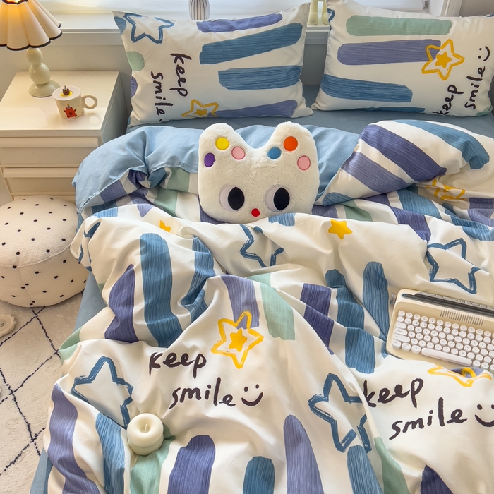 91家纺网 家纺一手货源 找家纺 （总）灿哈家纺 植物羊绒加厚磨毛水洗棉亲肤棉四件套套件单被套单品