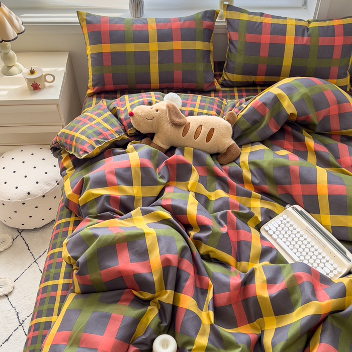 91家纺网 家纺一手货源 找家纺 （总）灿哈家纺 植物羊绒加厚磨毛水洗棉亲肤棉四件套套件单被套单品