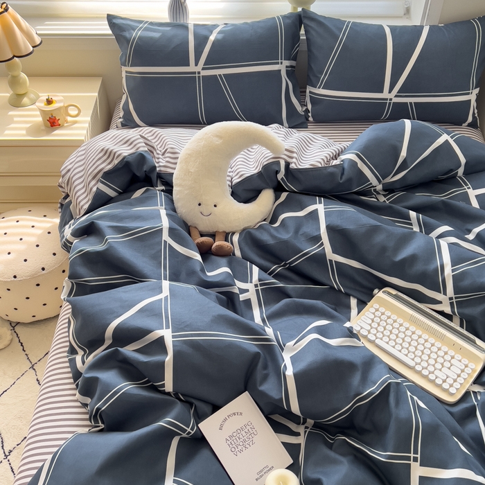 91家纺网 家纺一手货源 找家纺 （总）灿哈家纺 植物羊绒加厚磨毛水洗棉亲肤棉四件套套件单被套单品