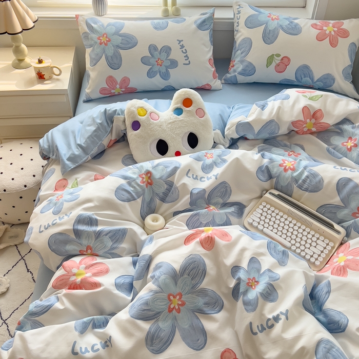 91家纺网 家纺一手货源 找家纺 （总）灿哈家纺 植物羊绒加厚磨毛水洗棉亲肤棉四件套套件单被套单品