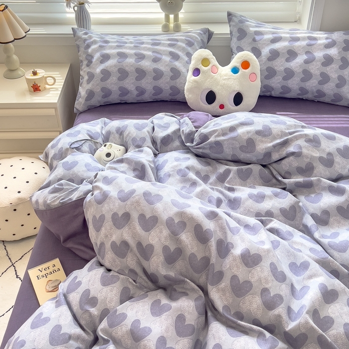 91家纺网 家纺一手货源 找家纺 （总）灿哈家纺 植物羊绒加厚磨毛水洗棉亲肤棉四件套套件单被套单品