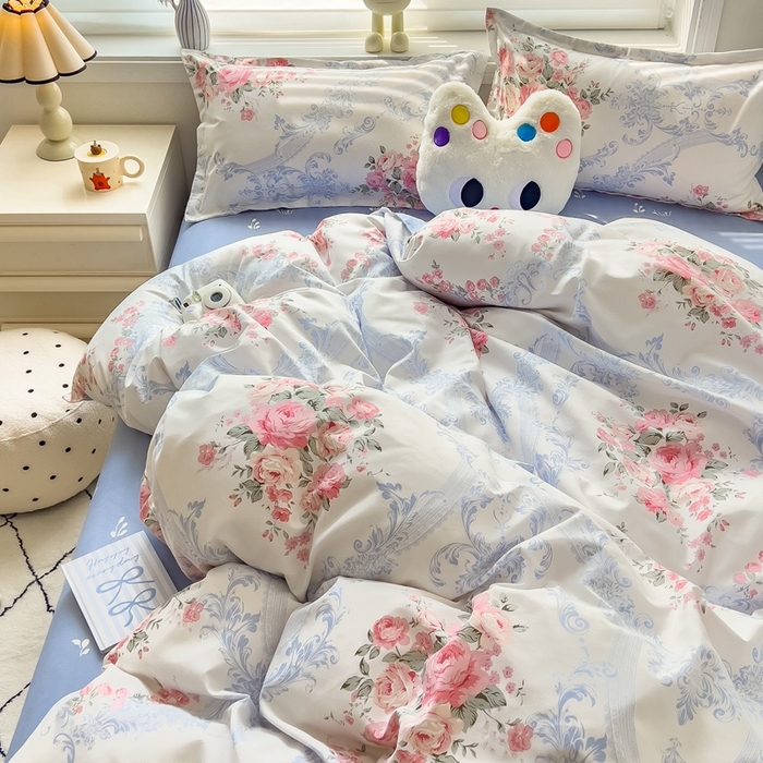 91家纺网 家纺一手货源 找家纺 （总）灿哈家纺 植物羊绒加厚磨毛水洗棉亲肤棉四件套套件单被套单品