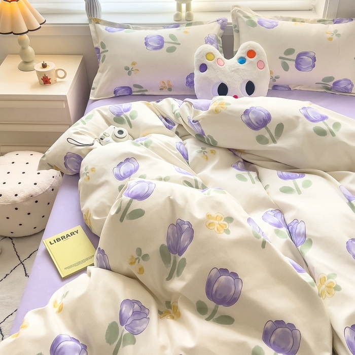 91家纺网 家纺一手货源 找家纺 （总）灿哈家纺 植物羊绒加厚磨毛水洗棉亲肤棉四件套套件单被套单品