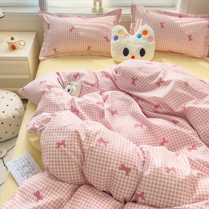 91家纺网 家纺一手货源 找家纺 （总）灿哈家纺 植物羊绒加厚磨毛水洗棉亲肤棉四件套套件单被套单品