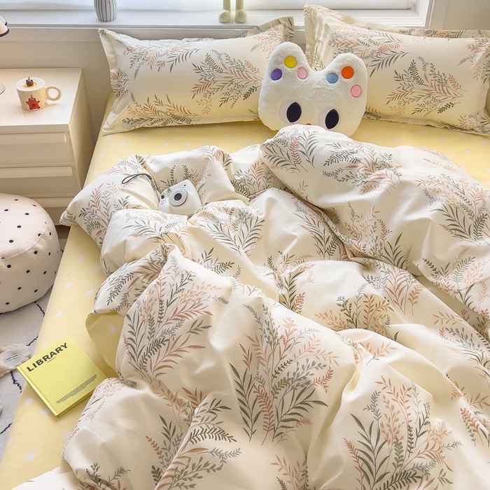 91家纺网 家纺一手货源 找家纺 （总）灿哈家纺 植物羊绒加厚磨毛水洗棉亲肤棉四件套套件单被套单品