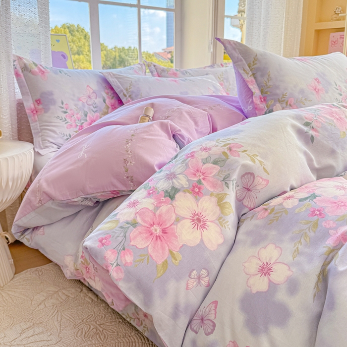 91家纺网 家纺一手货源 找家纺 （总）禧安居 2025新款高支高密活性印染全棉印花四件套全棉四件套三件套被套（支持定制尺寸）