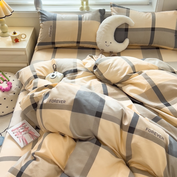 91家纺网 家纺一手货源 找家纺 （总）灿哈家纺 植物羊绒加厚磨毛水洗棉亲肤棉四件套套件单被套单品