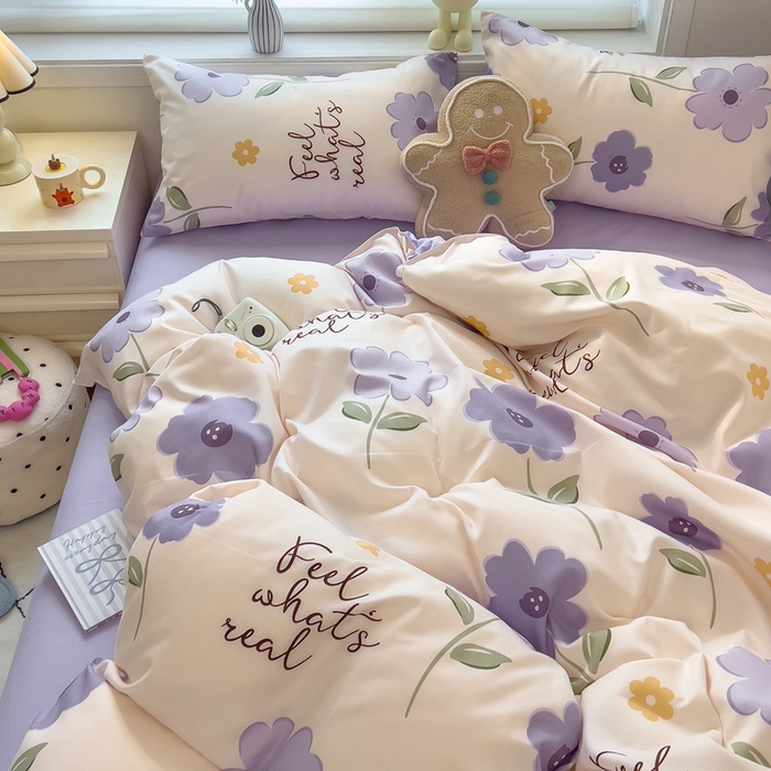 91家纺网 家纺一手货源 找家纺 （总）灿哈家纺 植物羊绒加厚磨毛水洗棉亲肤棉四件套套件单被套单品