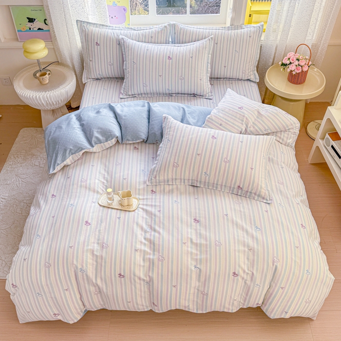 91家纺网 家纺一手货源 找家纺 禧安居 2025新款高支高密活性印染全棉印花四件套全棉四件套三件套被套（支持定制尺寸）马上有钱