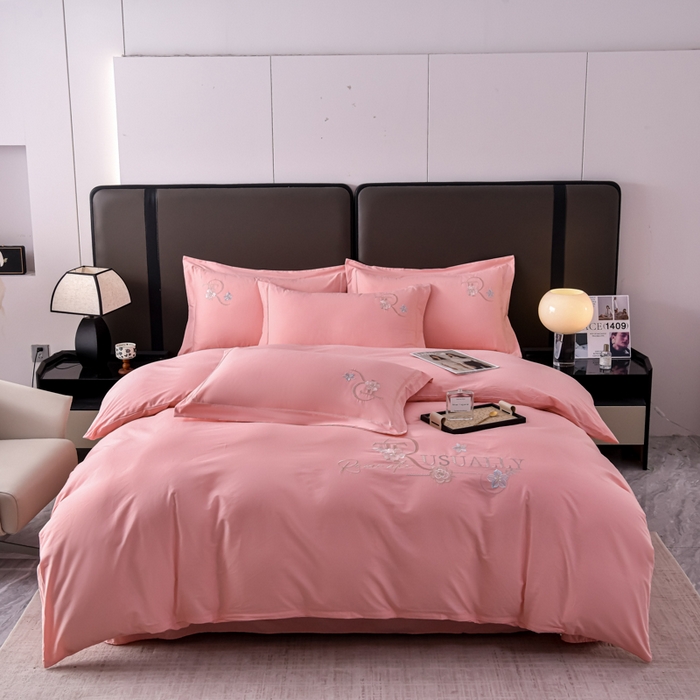 91家纺网 家纺一手货源 找家纺 （总）森林雨 【翡-鎏光】2026高端双股50S新疆长绒棉提花埋绳工艺款四件套