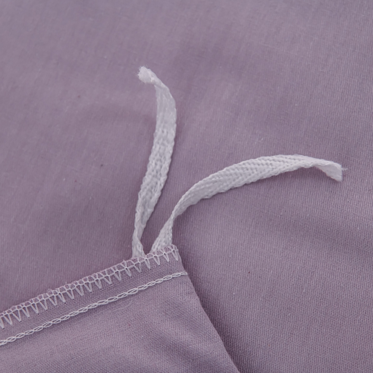 91家纺网 家纺一手货源 找家纺 森林雨 【素-凝绣】2026新款133x76高精密刺绣100%全棉四件套 春妍-海沫紫