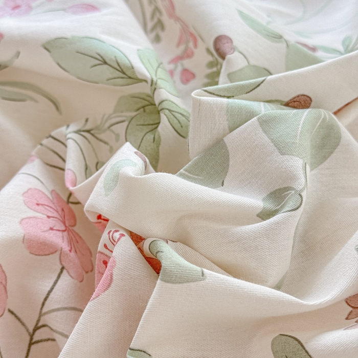 91家纺网 家纺一手货源 找家纺 禧安居 2025新款高支高密活性印染全棉被套单被套（支持定制尺寸）花春城