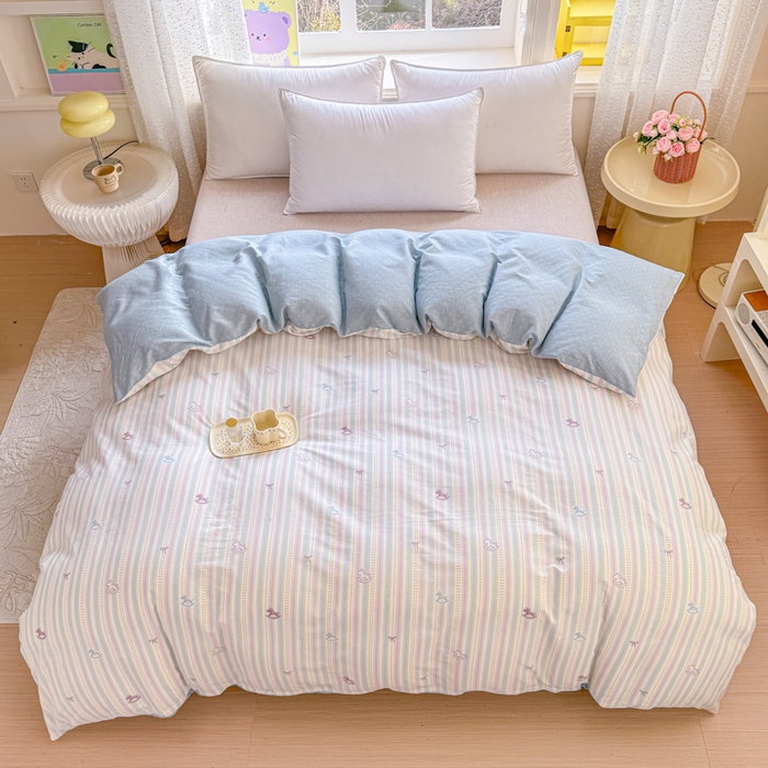 91家纺网 家纺一手货源 找家纺 禧安居 2025新款高支高密活性印染全棉被套单被套（支持定制尺寸）马上有钱