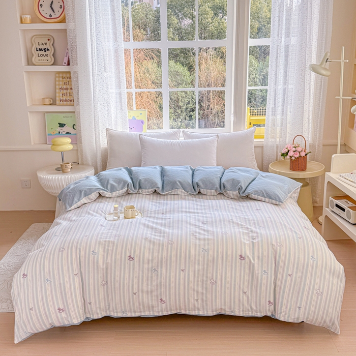 禧安居 2025新款高支高密活性印染全棉被套单被套（支持定制尺寸）马上有钱