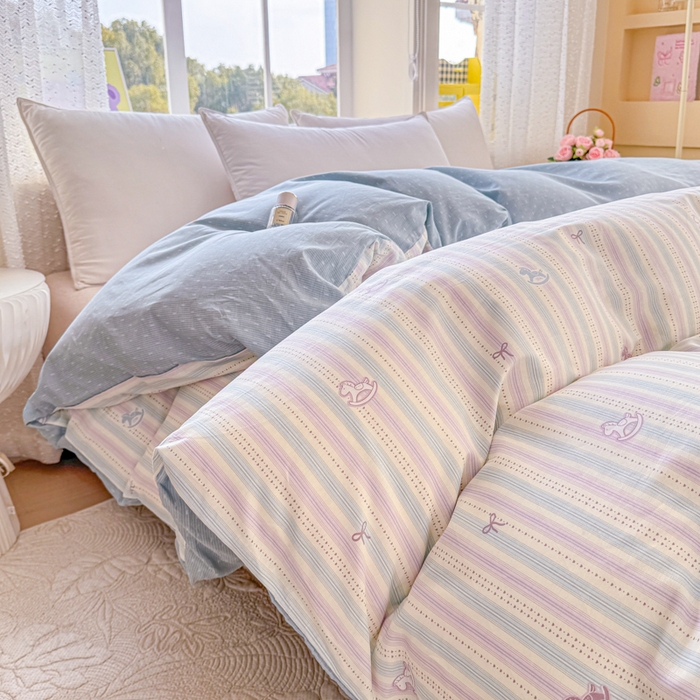 91家纺网 家纺一手货源 找家纺 禧安居 2025新款高支高密活性印染全棉被套单被套（支持定制尺寸）马上有钱