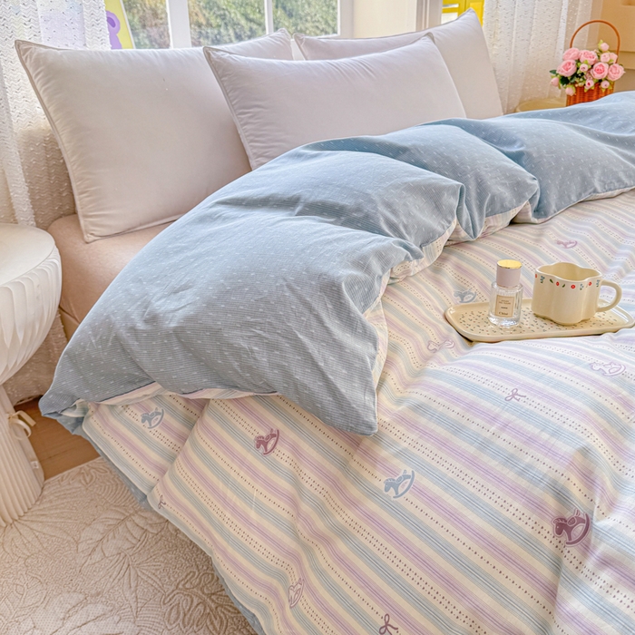 91家纺网 家纺一手货源 找家纺 禧安居 2025新款高支高密活性印染全棉被套单被套（支持定制尺寸）马上有钱