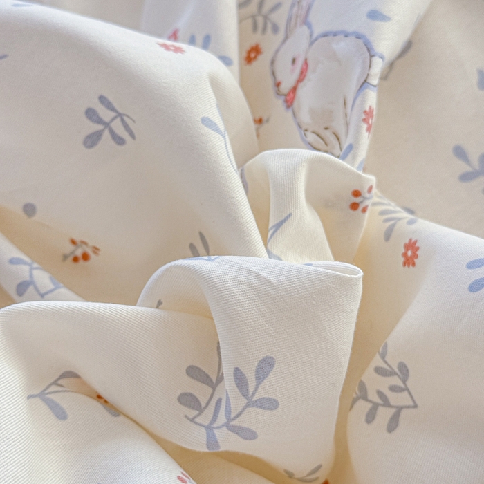 91家纺网 家纺一手货源 找家纺 禧安居 2025新款高支高密活性印染全棉被套单被套（支持定制尺寸）觅时光