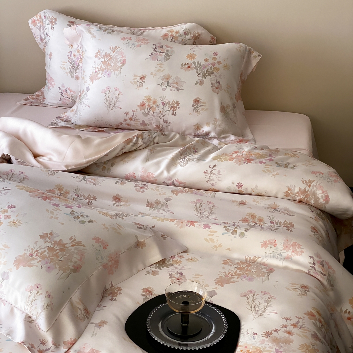 91家纺网 家纺一手货源 找家纺 （总）云栖家居 2026新款春夏60支兰精天丝四件套-初夏