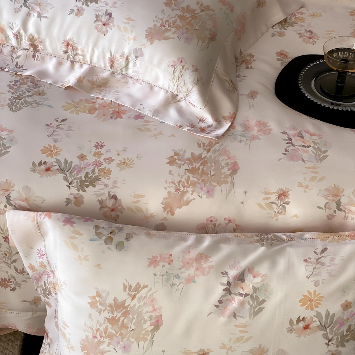 91家纺网 家纺一手货源 找家纺 （总）云栖家居 2026新款春夏60支兰精天丝四件套-初夏