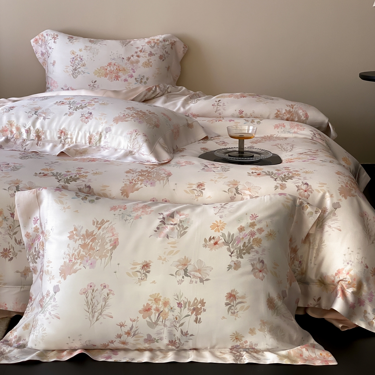 91家纺网 家纺一手货源 找家纺 （总）云栖家居 2026新款春夏60支兰精天丝四件套-初夏