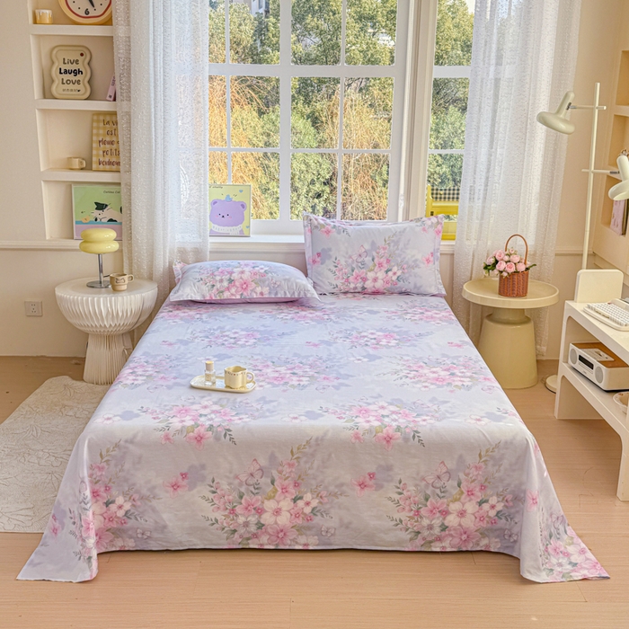 91家纺网 家纺一手货源 找家纺 （总）禧安居 2025新款高支高密活性印染全棉印花床单单床单（支持定制尺寸）（支持定制尺寸）