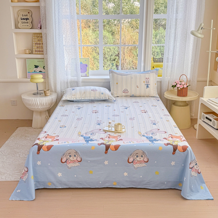 91家纺网 家纺一手货源 找家纺 （总）禧安居 2025新款高支高密活性印染全棉印花床单单床单（支持定制尺寸）（支持定制尺寸）