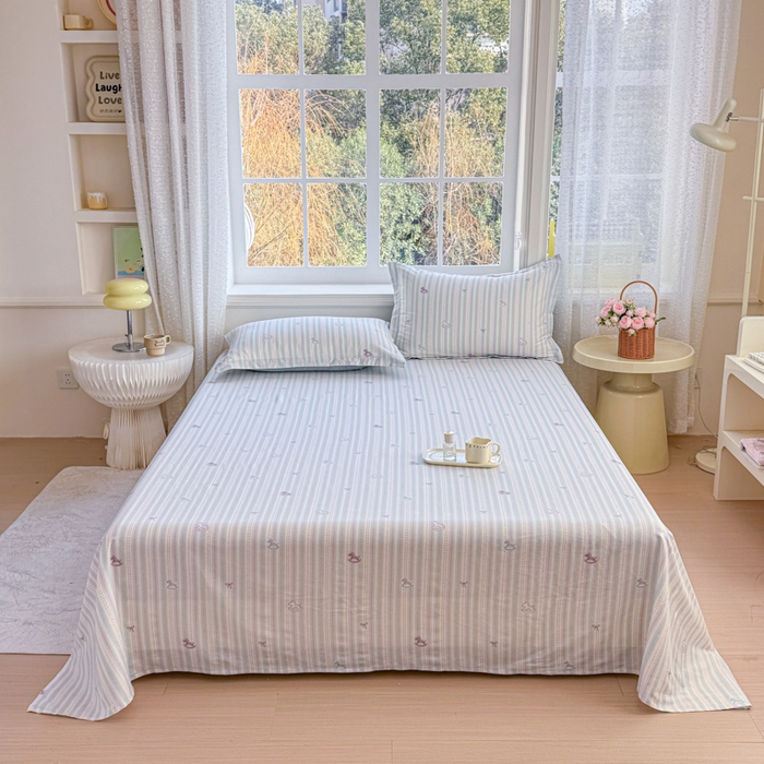 91家纺网 家纺一手货源 找家纺 （总）禧安居 2025新款高支高密活性印染全棉印花床单单床单（支持定制尺寸）（支持定制尺寸）