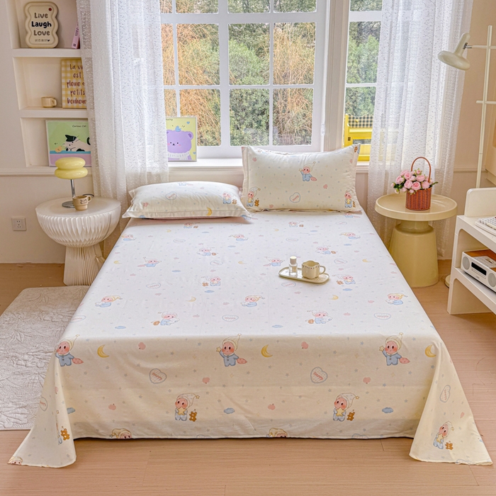 91家纺网 家纺一手货源 找家纺 （总）禧安居 2025新款高支高密活性印染全棉印花床单单床单（支持定制尺寸）（支持定制尺寸）