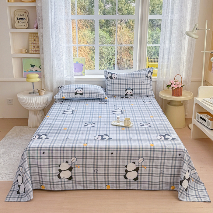 91家纺网 家纺一手货源 找家纺 （总）禧安居 2025新款高支高密活性印染全棉印花床单单床单（支持定制尺寸）（支持定制尺寸）