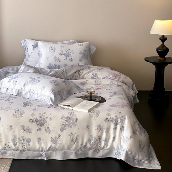 91家纺网 家纺一手货源 找家纺 （总）云栖家居 2026新款春夏60支兰精天丝四件套-初夏