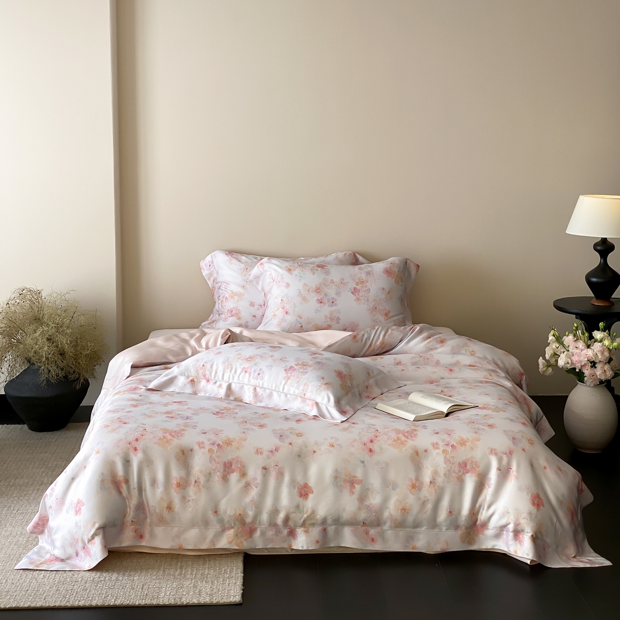 91家纺网 家纺一手货源 找家纺 （总）云栖家居 2026新款春夏60支兰精天丝四件套-夏季