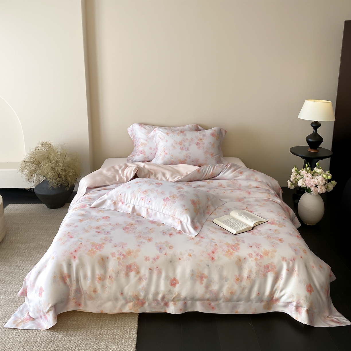 91家纺网 家纺一手货源 找家纺 （总）云栖家居 2026新款春夏60支兰精天丝四件套-夏季