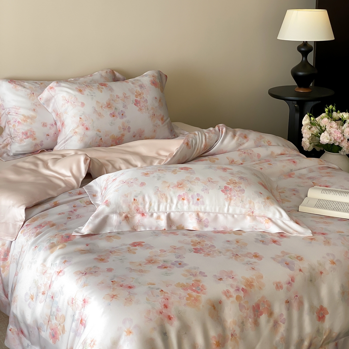 91家纺网 家纺一手货源 找家纺 （总）云栖家居 2026新款春夏60支兰精天丝四件套-夏季