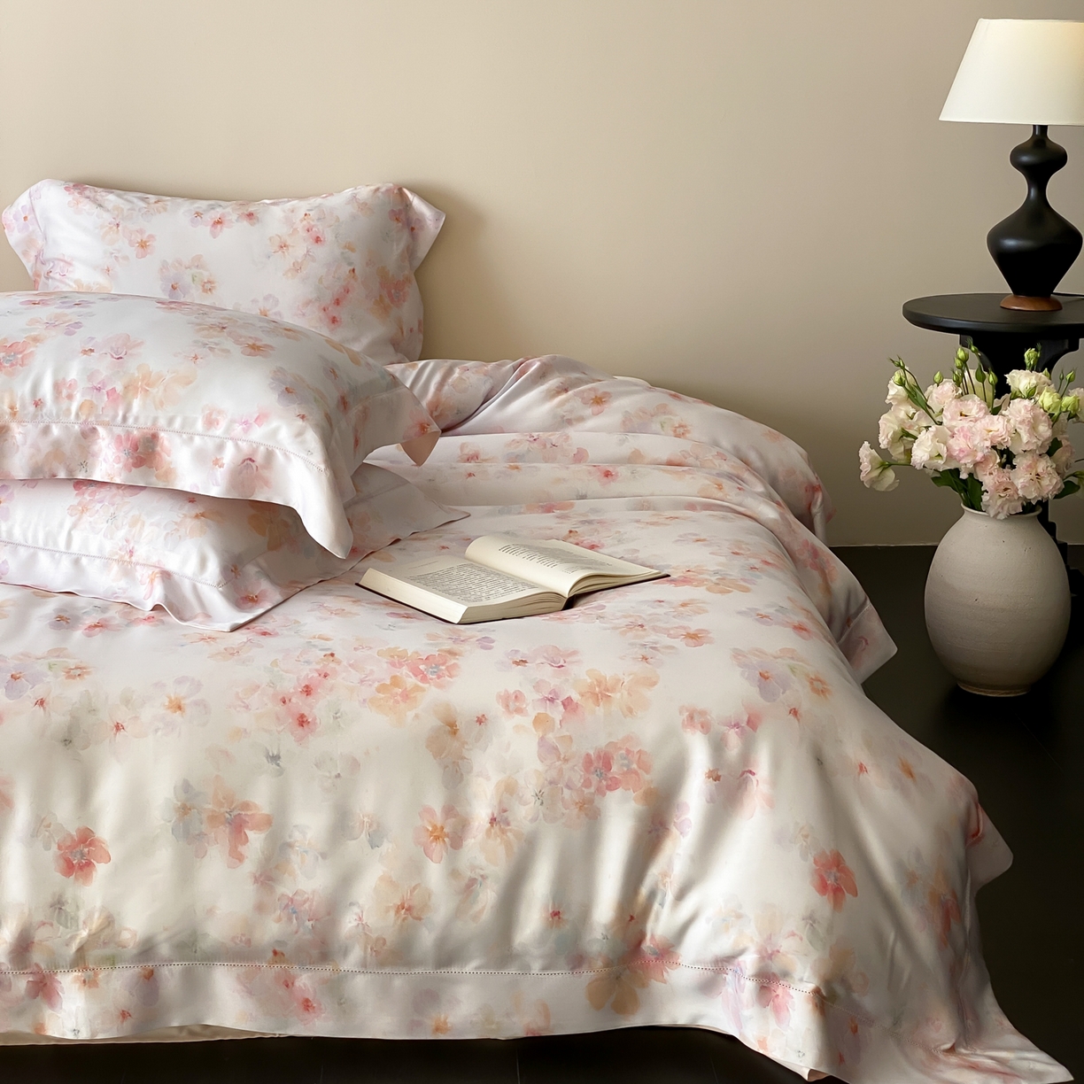 91家纺网 家纺一手货源 找家纺 （总）云栖家居 2026新款春夏60支兰精天丝四件套-夏季