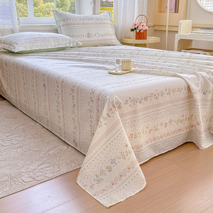 91家纺网 家纺一手货源 找家纺 禧安居 2025新款高支高密活性印染全棉印花床单单床单（支持定制尺寸）（支持定制尺寸）丛林夏梦