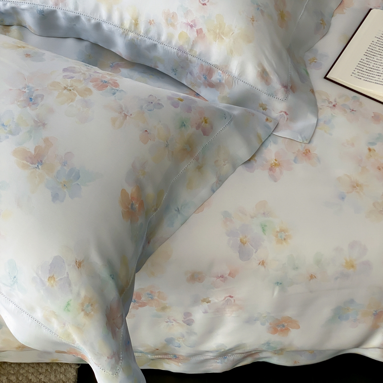 91家纺网 家纺一手货源 找家纺 云栖家居 2026新款春夏60支兰精天丝四件套-夏季 夏季-蓝