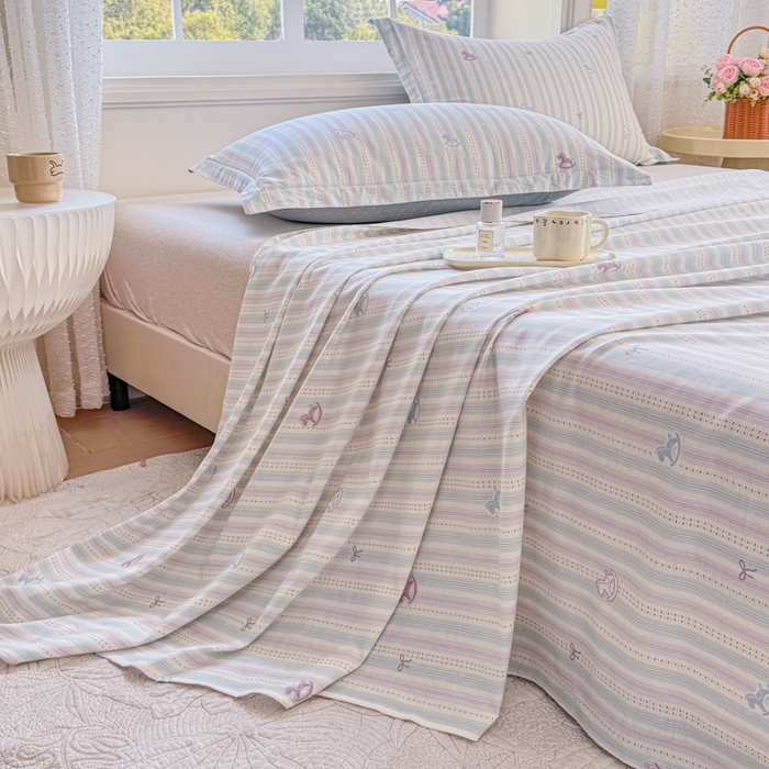 91家纺网 家纺一手货源 找家纺 禧安居 2025新款高支高密活性印染全棉印花床单单床单（支持定制尺寸）（支持定制尺寸）马上有钱