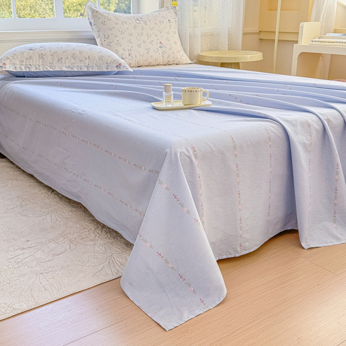 91家纺网 家纺一手货源 找家纺 禧安居 2025新款高支高密活性印染全棉印花床单单床单（支持定制尺寸）（支持定制尺寸）觅时光