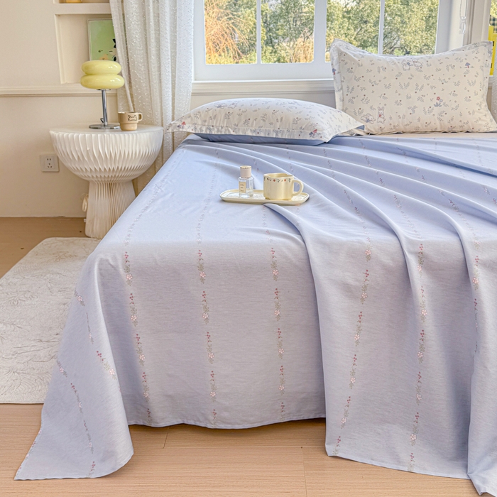 91家纺网 家纺一手货源 找家纺 禧安居 2025新款高支高密活性印染全棉印花床单单床单（支持定制尺寸）（支持定制尺寸）觅时光